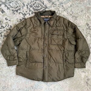 Vintage Polo Ralph Lauren Sport Down Puffer Jacket - Olive Green - Size L